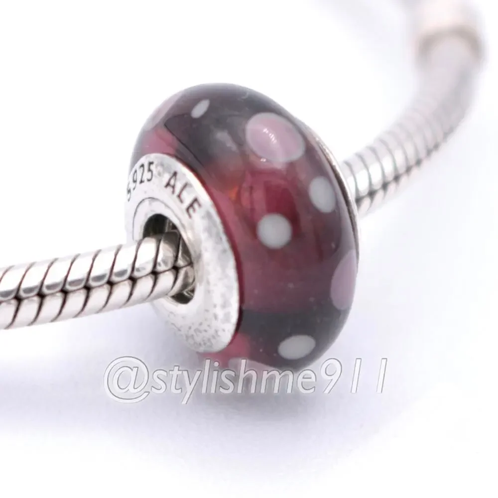 Authentic PANDORA Purple Bubbles Glass Murano - 790693